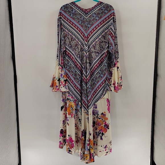 Umgee Open Duster Kimono Size 2X Multicolor Bell Sleeve NWT - Picture 6 of 6